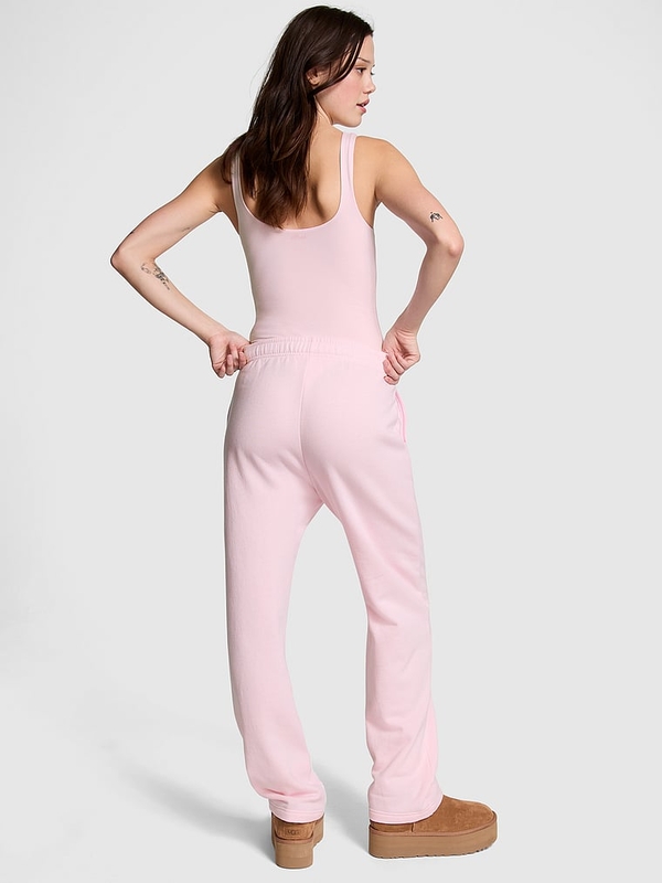 Pink straight leg joggers shop