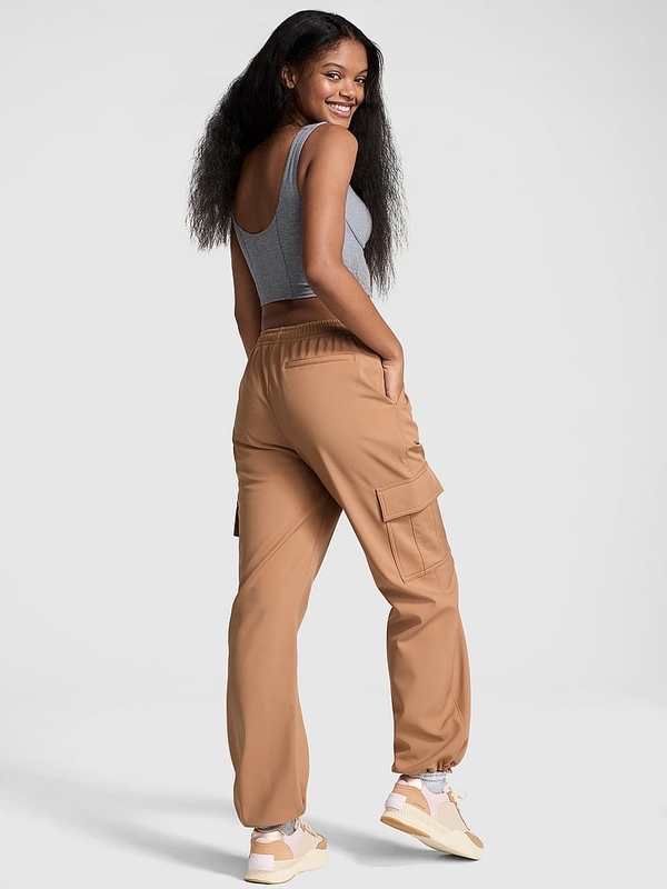 Brushed Woven Cargo Pants