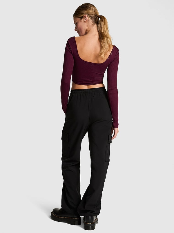 High waist cargo jogger victoria secret hot sale